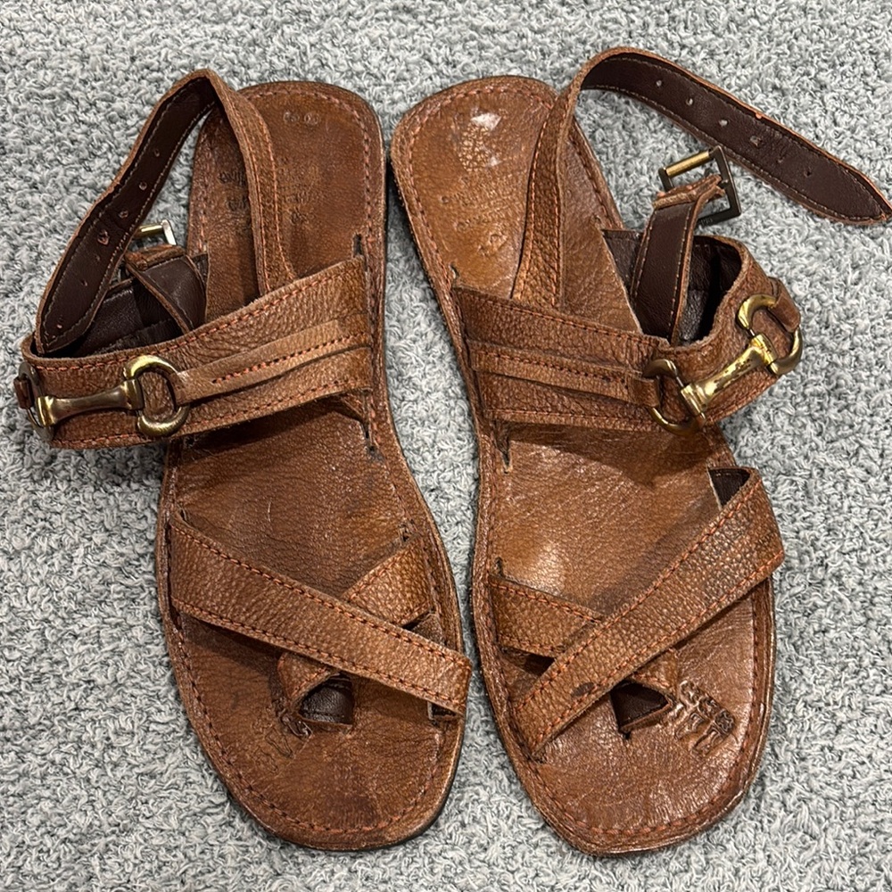 Brown Leather Sandals
